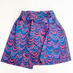 Anthropologie Porridge Iris Wrap Mini Skirt
